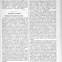 0252 - Page 251 - Partie scientifique. L’Actualité Scientifique. La Presse. Paris. Introduction à l’étude des troubles fonctionnels cardiaques [(La Presse médicale, 1er décembre 1923)] / Province et divers. Traitement de l’herpès de la cornée [(Clinique ophtalmologique, novembre 1923)] / Diagnostic clinique et radiologique des estomacs dilatés [(Toulouse Médical. 1er décembre 1923)]