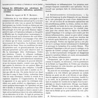 0258 - Page 257 - Partie scientifique. L’Actualité Scientifique. Les Congrès. XXXIIe Congrès de l’Association Française de Chirurgie, (Paris, 8-13 octobre 1923), (suite). Traitement des oblitérations non calculeuses des voies biliaires principales. Indications opératoires et résultats, résumé du rapport de M. P. Mathieu