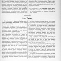0262 - Page 261 - Partie scientifique. L’Actualité Scientifique. Les Livres. Pharmacodynamie des colloïdes. Chocs pathologiques et thérapeutique, par Dr W. Kopaczewski, Gaston Doin, éditeur, Paris, 1923 / Les thèses. Etude sur l’action neuro-tonique du nucléinate destrychnine, par Dr E. Robieux (Paris, Vigot frères, éditeurs, 1923)