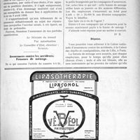 0292 - Page IX-289 bis - Correspondance. Bris d’un appareil dentaire par accident du travail / Assurances contre les accidents. Femmes de ménage