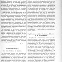 0312 - Page 309 - Partie scientifique. L'Actualité Scientifique. La Presse. Paris. Troubles endocriniens dans l’helminthiase [(Revue française d’endocrinologie, juillet 1923)] / Province et Divers. Des rétrodéviations de l’utérus [(Lyon médical, 25 nov. 1923)] / Prophylaxie des maladies vénériennes. Efficacité de la réglementation [(Revue méd. de. l'Est, 1er nov. 1923)]