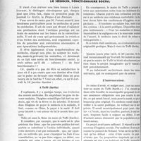0323 - Page 320 - Partie professionnelle. Travaux Originaux. Le médecin, fonctionnaire social