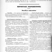 0333 - Page 330 - Partie professionnelle. Comptes rendus, documents, pièces officielles…. Proposition de loi tendant à soumettre aux pénalités prévues par les articles 309, 310, 311, 319, et 320 du code pénal selon les distinctions qui y sont contenues, la communication des maladies vénériennes, présentée par M. Louis Martin, sénateur / Reportage professionnel. Nouvelles et informations. Fiançailles / Ecole Française de stomatologie / Hôpitaux de la Seine / Congrès d’hygiène urbaine / Commission consultative des Stations hydrominérales et climatiques auprès de l’Office National du Tourisme sous la présidence de M. Maringer