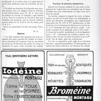 0336 - Page XLIX-333 - Correspondance. Application du Tarif Breton. Remarques sur le Tarif / Luxation du radius / Fractures de plusieurs métatarsions