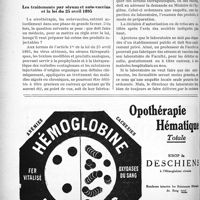 0347 - Page 342-VI - Demandes et offres / Législation. Les traitements par sérum et auto-vaccins et la loi du 25 avril 1895