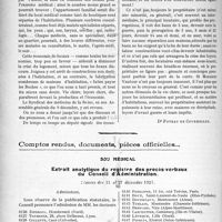 0379 - Page 372 - Partie professionnelle. Travaux Originaux. Chronique de la mutualité. Les loyers des médecins / Comptes rendus, documents, pièces officielles.... Sou médical. Extrait analytique du registre des procès-verbaux du Conseil d’Administration, Séances des 11 et 27 décembre 1923