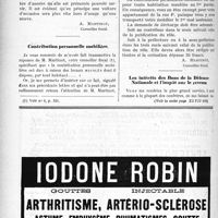 0411 - Page 400-XII - Correspondance. Déclaration du revenu. Amortissements admis ou rejetés / Contribution personnelle mobilière / Les intérêts des Bons de la Défense Nationale et l’impôt sur le revenu