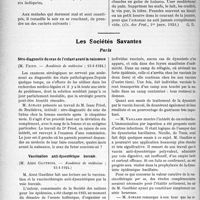 0431 - Page 420 - Partie scientifique. L’Actualité Scientifique. La Presse. Traitement de la dyspepsie hyperacide [(Gz. des Prat, 1er janv. 1924)] / Les Sociétés Savantes. Paris. Séro-diagnostic du sexe de l’enfant avant la naissance, (Académie de médecine ; 15-1-1924) / Vaccination anti-dysentérique buccale, (Académie de médecine ; 15-1-1924) / Manifestations ostéo-articulaires et syphilis, (Société médicale des hôpitaux ; 14-12-1923)