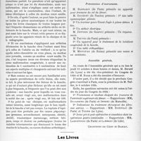0436 - Page 425 - Partie scientifique. L’Actualité Scientifique. Les Congrès. XXXIIe Congrès de l’Association Française de Chirurgie, (Paris, 8-13 octobre 1923), (fin). Tête, cou, thorax / Les Livres. Inégalité pupillaire et tuberculose pulmonaire, par Dr W. Jullien, Amédée Legrand, éditeur, Paris
