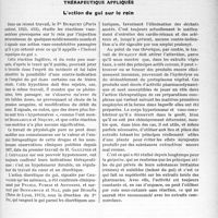 0438 - Page 427 - Partie scientifique. L’Actualité Scientifique. Les Livres. La Vie d’autrefois à Aix-les-Bains, par Gabriel Pérouse, Librairie Dardel, Chambéry / Thérapeutique appliquée. L’action du gui sur le rein