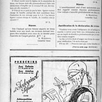 0469 - Page 456-XII - Correspondance. Pénalité fiscale pour délivrance d’un certificat sur papier libre / Déclaration de revenu en cas de séparation de biens / Amortissement du prix d’achat d’une automobile / Justification de la déclaration du revenu