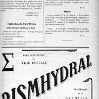0508 - Page XLVII-495 - Correspondance. Justification de la déclaration du revenu / Application du Tarif Breton. Corps étrangers multiples de l’oeil