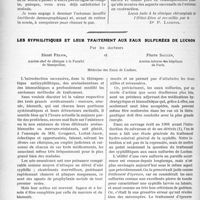 0537 - Page 524 - Partie scientifique. Travaux Originaux. Clinique chirurgicale. Examen chirurgical de l’estomac, M. le professeur Hartmann [Dr. P. Lacroix] / Les syphilitiques et leur traitement aux eaux sulfurées de Luchon, par les docteurs Henri Pelon et Pierre Salles
