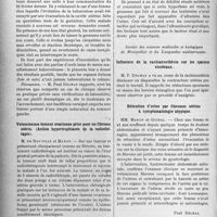 0549 - Page 536 - Partie scientifique. L'Actualité Scientifique. Les Sociétés Savantes. Montpellier. Réunion obstétricale et gynécologique. Curieuse tentative d’avortement / Tuberculose et gestation / Volumineuse tumeur ovarienne prise pour un fibrome utérin. (Action hypertrophiante de la radiothérapie) / Un cas de néphrite aiguë dans les suites de couches / Société des sciences médicales et biologiques de Montpellier et du Languedoc méditerranéen. Influence de la rachianesthésie sur les spasmes viscéraux / Rétention d’urine par fibromes utérins à symptomatologie atypique