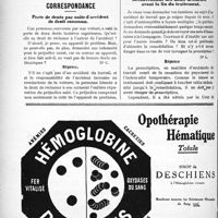 0579 - Page 566-VI - Demandes et offres / Correspondance. Perte de dents par suite d’accident de droit commun / Recouvrement des notes accidents avant la fin du traitement
