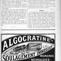 0582 - Page IX-569 - Correspondance. Indemnisation d’un accident du travail survenu à un apprenti / Exonération d'impôts en faveur des sinistrés de guerre. Obligations décennales d’intérêts de dommages de guerre