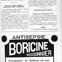 0584 - Page XI-571 - Correspondance. La valeur de l’indice de Pignet / Décès d’un ancien mobilisé. Présomption légale inapplicable / Application du Tarif Breton. Extraction de corps étrangers de l’oeil
