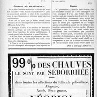 0585 - Page 572-XII - Correspondance. Application du Tarif Breton. Extraction de corps étrangers de l’oeil / «Pansement » et « acte chirurgical »