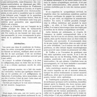 0592 - Page 579 - Partie scientifique. Travaux Originaux. Les récentes acquisitions en thérapeutique cardio-vasculaire, par Camille Lian. Quinidine dans les tachycardies paroxystiques / Adrénaline / Chirurgie