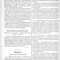 0607 - Page 594 - Partie scientifique. L'Actualité Scientifique. Les Sociétés Savantes. Paris. Hoquet persistant depuis 15 mois, (Soc méd. des hôp, 25-1 et ler-2-1924) / Suture latérale de la veine iliaque externe, (Société des Chirurgiens de Paris, 4-1-1924) / Montpellier. Réunion obstétricale et gynécologique