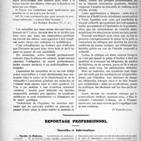 0621 - Page 608 - Partie professionnelle. Travaux Originaux. La solution du problème des honoraires médicaux dus par les malades payant leur hospitalisation ” [Dr Paul Boudin] / Reportage professionnel. Nouvelles et Informations. Faculté de Médecine / Faculté de médecine et de pharmacie. — Centre régional de Toulouse pour la lutte contre le cancer