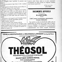 0628 - Page LI-615 - Correspondance. Pharmacien. Substitution de médicaments / Zona et varicelle / Documents officiels. A l’officiel. Arrêté portant reconnaissance administrative d’écoles d’infirmières