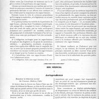 0671 - Page 656 - Partie professionnelle. Les sages-femmes. Leur rôle dans la Société moderne. Réformes désirables [G. Duchesne]. Observations présentées par l’Association des accoucheuses et puéricultrices de France en réponse au rapport de M. le professeur BAR, sur la réglementation de la profession de sage-femme. Considérations générales / Sou médical. Jurisprudence [Dr Paul Boudin]