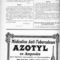 0689 - Page 672-VI - Correspondance. Les doubles certificats médicaux pour la Mutualité Familiale / Rente d’une victime du travail / Représentation en justice dans les procès en matière de loyers