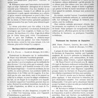 0715 - Page 698 - Partie scientifique. L’Actualité Scientifique. Les Sociétés Savantes. Paris. Angine de Ludwig guérie par la sérothérapie, (Société de chirurgie, 9-1-1924) / Rachianesthésie et anesthésie générale, (Société de chirurgie, 23-1-1924) / Traitement des fractures de Dupuytren, (Société de chirurgie, 9-1-1924)