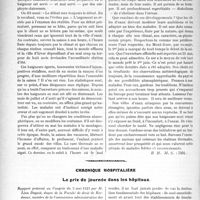 0727 - Page 710 - Partie professionnelle. Travaux Originaux. Chronique de la mutualité. Sur les dangers de l’ouverture prématurée des saisons thermales, par Béal / Chronique hospitalière. Le prix de journée dans les hôpitaux [Dr Paul Boudin]