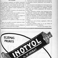 0738 - Page LI-721 - Correspondance. Application du Tarif Maginot. Phénomènes complexes comme cause originelle de soins donnés / Un traitement mécanique des phlegmons de la main