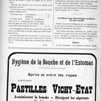0749 - Page 732-VIII - Correspondance. Contre-visite d’un accidenté qui a repris son travail / Accident à une domestique en dehors de son travail