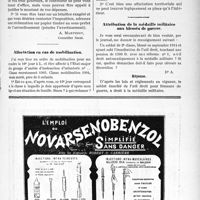0752 - Page XI-735 - Correspondance. Impôt sur le revenu. Justification de la déclaration / Affectation en cas de mobilisation / Attribution de la médaille militaire aux blessés de guerre