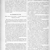 0777 - Page 760 - Partie scientifique. L’Actualité Scientifique. Les Sociétés Savantes. Endocardite à forme typhoïde, (Soc. médicale des hôpitaux / La cholestérine de la bile, (Société médicale des hôpitaux, 8-2-1924) / Les hanches étiquetées « arthrite déformante ou rhumatisme localisé » sont des malformations congénitales méconnues, (Académie de Médecine, 19 février 1924)