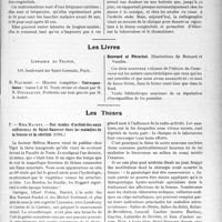 0778 - Page 761 - Partie scientifique. L’Actualité Scientifique. Les Sociétés Savantes. Les hanches étiquetées « arthrite déformante ou rhumatisme localisé » sont des malformations congénitales méconnues, (Académie de Médecine, 19 février 1924) / Les Livres. Bouvard et Pécuchet. Illustrations de Bernard et Naudin / Les Thèses. Des modes d’action des eaux sulfureuses de Saint-Sauveur dans les maladies de la femme et la stérilité, par Mme Macrez (1924)
