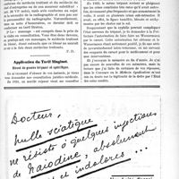 0794 - Page XLIX-777 - Correspondance. Application du Tarif Breton. Radiographie. Massage / Application du Tarif Maginot. Blessé de guerre trépané et spécifique