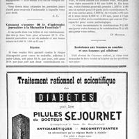 0808 - Page IX-789 - Correspondance. La délivrance des indemnités maladie par la Mutualité Familiale / Comment s’assurer 30 fr. d’indemnité journalière à la Mutualité Familiale? / Assistance aux femmes en couches et aux femmes qui allaitent