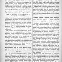 0831 - Page 812 - Partie scientifique. L'Actualité Scientifique. Les Sociétés Savantes. Paris. La vaccination anti-diphtérique par le vaccin T + A, (Académie de médecine, 26-2-1924) / Hypertension paroxystique dans l’angine de poitrine, (Soc. méd. des hôp. 8-2-1924) / Vaccinothérapie dans la lithiase biliaire infectée, (Société médicale des hôpitaux, 8-2-1924) / L’extrait glycériné de staphylocoques du prof. Vallée, (Soc. méd. des hôp, 8-2-1924) / L’examen direct de l’estomac avec le gastroscope, (Société médicale des hôpitaux, 1-2-1924)