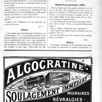0868 - Page XI-845 - Correspondance. Situation militaire / Droits d’un pensionné à 100%