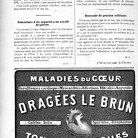 0869 - Page 846-XII - Correspondance. Droits d’un pensionné à 100% / Fourniture d’un appareil à un mutilé de guerre / Demande de pension militaire