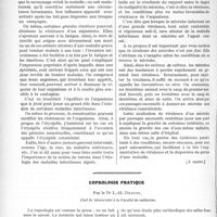 0875 - Page 852 - Partie scientifique. Travaux Originaux. A propos de l’étiologie des maladies infectieuses aiguës, par Camille Lian / Coprologie pratique, par le Dr. L. - H. -Dejust