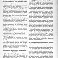 0884 - Page 861 - Partie scientifique. L’Actualité Scientifique. La Presse. Paris. Diagnostic de la grossesse extra-utérine dans les trois premiers mois [(Gazette des hôpitaux, 1 et 3 janvier 1924)] [(La Presse médicale, 16 janvier 1924)] / Sur les moignons atrophiques douloureux (moignons maigres) [(La Presse médicale, 9 janvier 1924)]