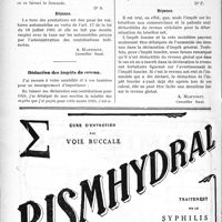 0909 - Page 886-XLVIII - Correspondance. Taxe des prestations / Déduction des impôts du revenu