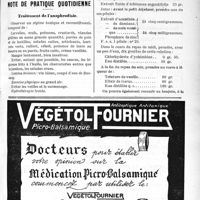0914 - Page LIII-889 bis - Correspondance. Une protestation / Note de pratique quotidienne. Traitement de l’anaphrodisie