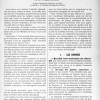 0928 - Page 901 - Partie scientifique. Le mouvement chirurgical français en 1923, par le Dr Raphaël Massart. Les congrès