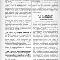 0931 - Page 904 - Partie scientifique. Le mouvement chirurgical français en 1923, par le Dr Raphaël Massart. Les congrès / Les publications. Les communications. L'anesthésie en chirurgie