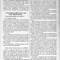 0952 - Page 925 - Partie professionnelle. Les certificats médicaux en clientèle. Certificats délivrés en vertu d’un texte législatif ou réglementaire / Certificats délivrés en vue d’un intérêt privé