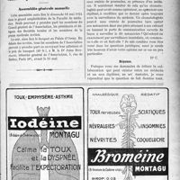 0974 - Page VII-945 - L’élection du Président de l’Association Générale des Médecins de France / Association générale des Médecins de France. Assemblée générale annuelle / Correspondance. Association entre docteur en médecine et dentiste non diplômé
