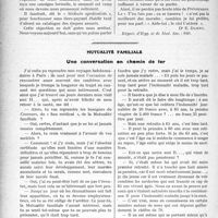 1007 - Page 978 - Partie professionnelle. Travaux Originaux. On peut se passer de tiers payant. Rapport pour le Syndicat des médecins du Sud-Finistère [Dr. E. Damey] / Mutualité familiale. Une conversation en chemin de fer [A. Gassot]