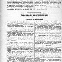 1015 - Page 986 - Partie professionnelle. Compte rendus, documents, pièces officielles.... Décret du 20 novembre 1923 modifiant le décret du 10 août 1920 sur les sanatoriums / Reportage professionnel. Nouvelles et Informations. Le banquet du Syndicat des médecins de la Seine / V. M. S. 1924 / Institut du radium / Le bidon de 5 litres